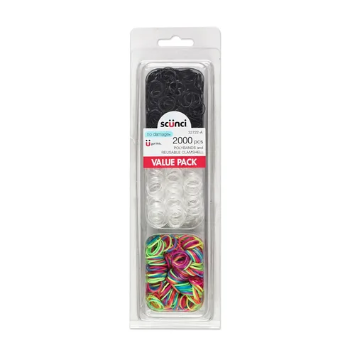 Miniatura 8 de Conair Topsy - Herramienta para el cabello de cola de caballo, incluye kit de peinado incluido - Juego de 5 piezas Negro