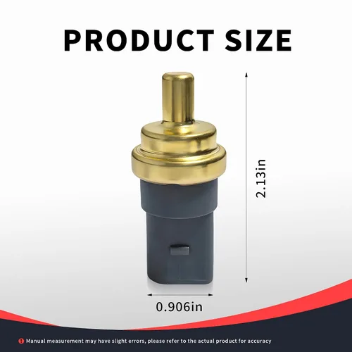 Miniatura 3 de 06A919501A Sensor de temperatura del refrigerante Sensores de interruptor del motor con 1 abrazaderas compatibles con Audi A3 A4 A6 Q7 S5 S6 TT