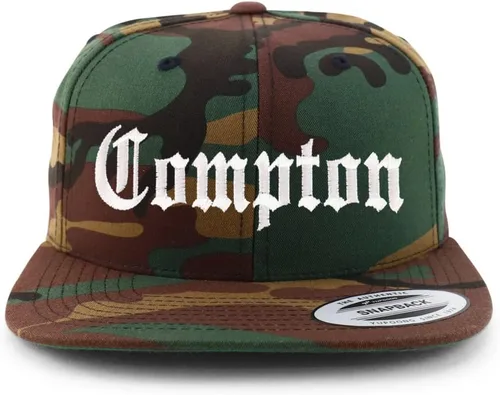 Miniatura 17 de Trendy Apparel Shop Compton City Old English - Gorra de béisbol bordada con visera plana