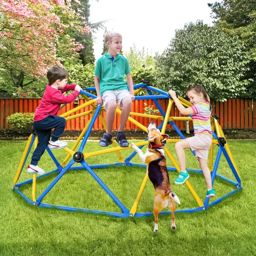 Miniatura 3 de GIKPAL Cúpula de Escalada, Cúpula Geométrica de 6 Pies Mejorada con Agarre para Escalada para Niños, Equipo de Juego para Interiores y Exteriores