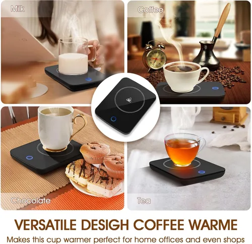 Miniatura 5 de Misby calentador de tazas, calentador de tazas de café con apagado automático, calentador de café por inducción por gravedad para uso en el Negro