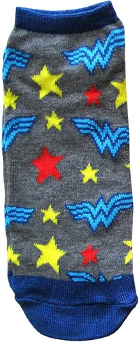 Miniatura 2 de Hyp DC Comics Wonder Woman Classic Juniors 5 Pack Low Cut Ankle Socks (4-10)