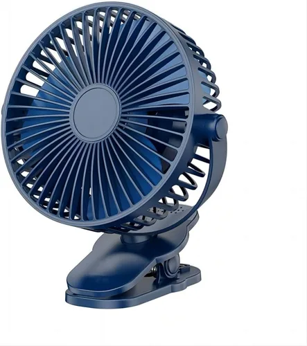 Miniatura 14 de Ventilador compacto con clip, 6 pulgadas - 5000 mAh recargable con batería para cochecito de bebé, personal al aire libre, asiento de automóvil