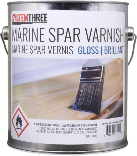 Miniatura 4 de System Three Spar barniz, 1 Cuarto de galón, Satin, 1 Satén