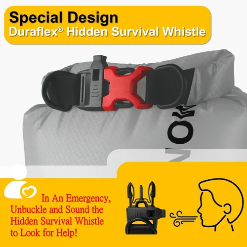 Miniatura 4 de CORDURA - Bolsa seca impermeable de nailon para campamento, senderismo y pesca, saco impermeable duradero y ligero para mantener el equipo seco
