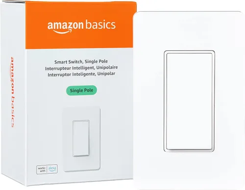 Miniatura 8 de Amazon Basics - Interruptor inteligente de 3 vías, funciona solo con Alexa, Wi-Fi de 2.4 GHz, no requiere concentrador, color blanco