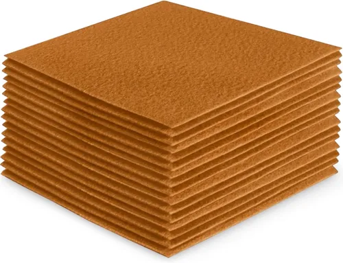 Miniatura 240 de FabricLA Hojas de fieltro acrílico para manualidades, cuadrados de fieltro precortados suaves de 4 x 4 pulgadas (3.9 in x 3.9 in), utiliza hojas