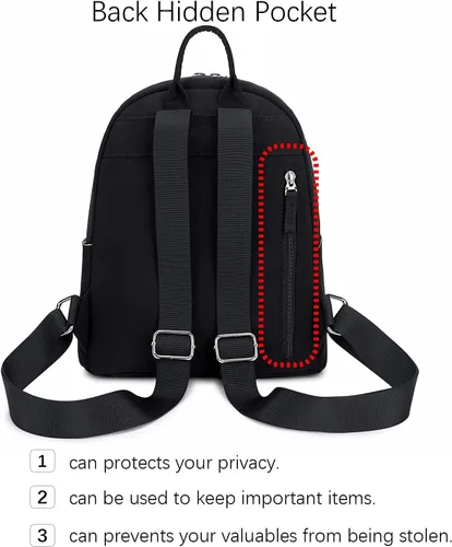 Miniatura 3 de Ecodudo Mini mochila monedero para mujeres, adolescentes y niñas, bolsa de moda pequeña, mini