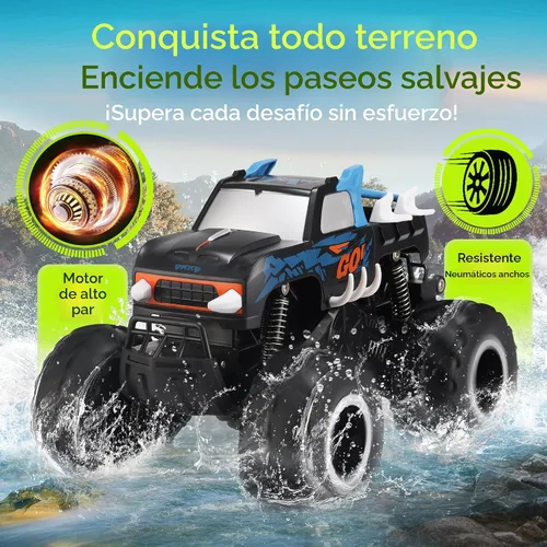 Miniatura 3 de Threeking 1:16 Coches de juguete impermeables RC Monster Truck Camiones de control remoto anfibios 4WD Todo terreno Camión de recogida Todo terreno