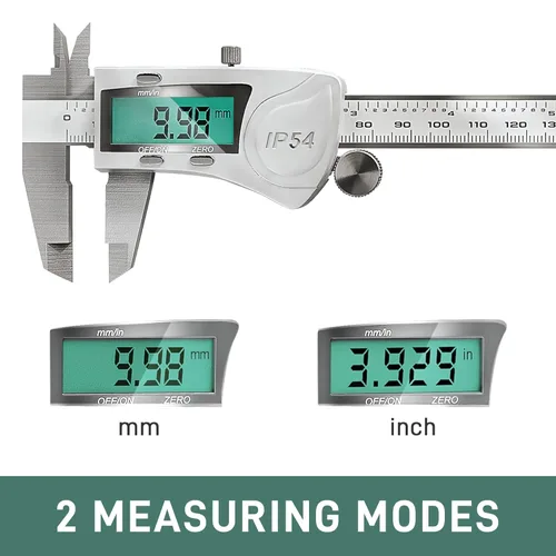 Miniatura 3 de Calibre digital electrónico de Vernier, herramienta de medición, micrometro electrónico impermeable IP54, calibre de vernier de acero inoxidable