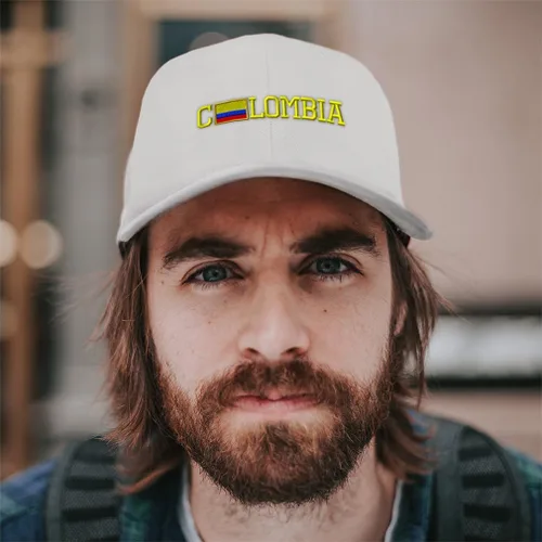 Miniatura 2 de Speedy Pros Gorras de béisbol para hombres y mujeres bordadas Colombia Colombiana bordado damas y hombres sombreros de béisbol acrílico