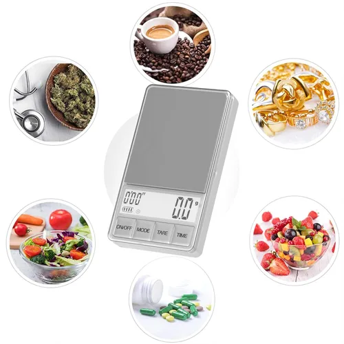 Miniatura 5 de WEIGHTMAN Báscula de café pequeña con temporizador, báscula de café expreso con temporizador de 1000 x 0.00 oz, mini báscula de alimentos