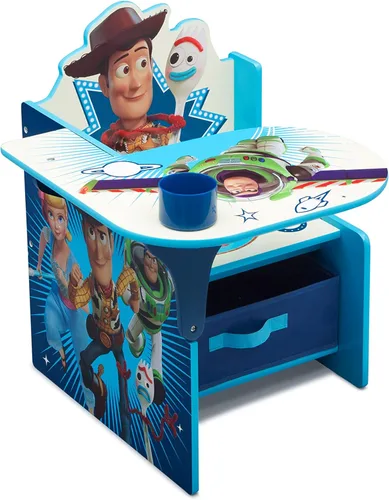 Miniatura 18 de Delta Children - Silla de escritorio con cubo de almacenamiento + Organizador de almacenamiento de juguetes con diseño de 6 contenedores