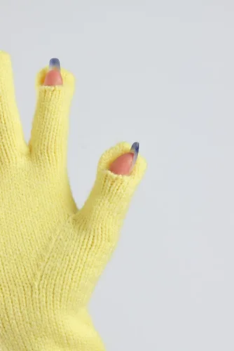 Miniatura 5 de Sahabowi Guantes de cuero para clima frío Manopla de lana cálida de invierno para mujeres
