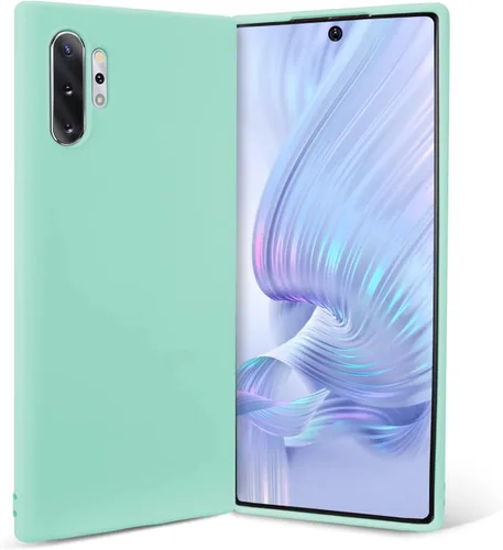 Miniatura 14 de Funda para Galaxy Note 10 Plus, silicona líquida, delgada, suave, TPU, protección de cuerpo completo, a prueba de golpes, para Galaxy Note 10 Plus