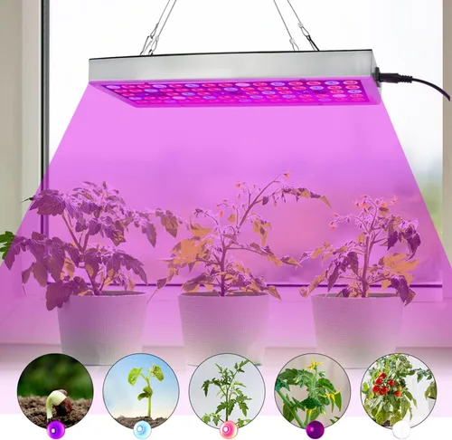 Miniatura 5 de Luces LED de crecimiento, lámpara de cultivo de espectro completo con luces LED IR y UV para plantas de interior, micro verdes, clones, suculentas
