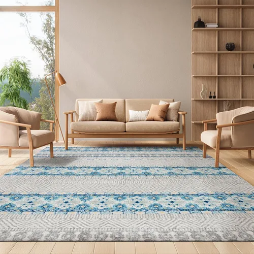 Miniatura 18 de SAFAVIEH Madison Collection - Alfombra decorativa de 2 pies 3 pulgadas x 4 pies, color carbón y gris, diseño bohemio chic, no desprende pelusa