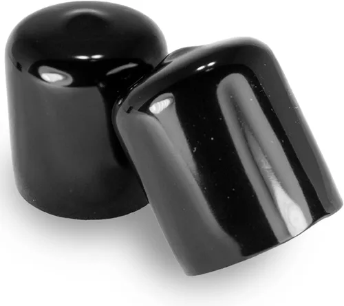 Miniatura 15 de Prescott Plastics Tapones de plástico flexibles de 1/2" (12.7 mm) de diámetro exterior, tapas redondas de tubo de metal negro, inserciones fuertes