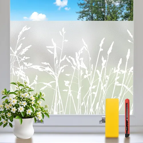 Miniatura 12 de Niviy Película de Privacidad para Ventanas con Patrón de Diamante 3D, Vinilo No Adhesivo con Adherencia Estática, Película Decorativa para Ventanas