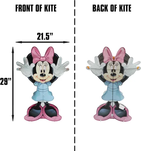 Miniatura 2 de WindNSun Sky Pals Disney - Cometa de nailon, Minnie Mouse, 29 pulgadas de alto