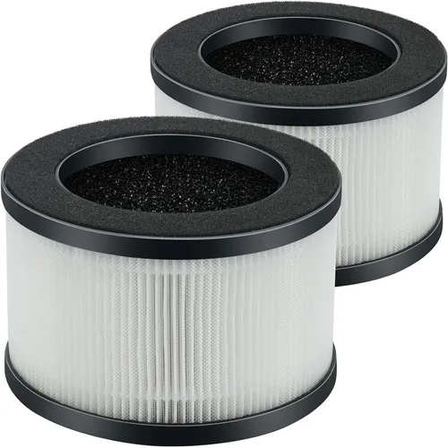 SAKEGDY Filtros de aire M01 H13 True HEPA de repuesto compatibles con purificador de aire MOOKA M01, filtro HEPA verdadero con carbón activado y
