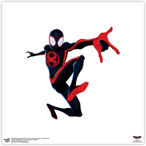 Miniatura 9 de Trends International Gallery Pops Spider-Man: Across the Spider-Verse - Póster de pared de Miles Morales, 12 x 12 pulgadas, versión de marco negro