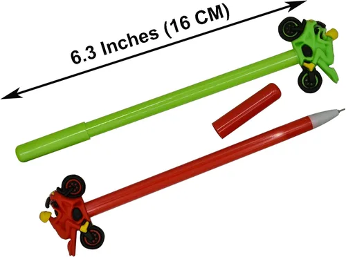 Miniatura 2 de Maydahui 12 bolígrafos geniales para automóvil, divertidos bolígrafos de gel de carreras de motocicleta en tinta negra para niños, escuela, oficina