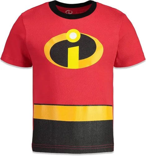 Miniatura 5 de Disney Pixar - Paquete de 4 camisetas para niños Toy Story Incredibles Cars Monsters Inc Blanco