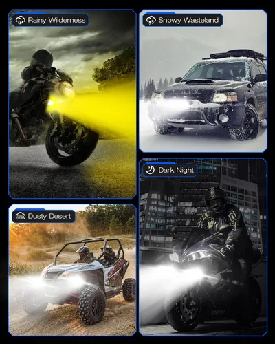 Miniatura 6 de NOVSIGHT Luces LED Pods Luces de Conducción - 2'' con 8 Modos de Luz 2 Tipos de Soportes, Impermeable Fuera de Carretera LED Light Pod
