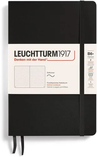 Miniatura 7 de LEUCHTTURM1917 - Cuaderno de tapa blanda de tapa blanda B6+ - 123 páginas numeradas para escribir y escribir en diario (Doted, Sage)