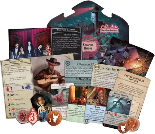 Miniatura 4 de Arkham Horror Under Dark Waves - Expansión del juego de mesa - ¡Nuevas ubicaciones, investigadores y terror! Juego de misterio cooperativo, a partir