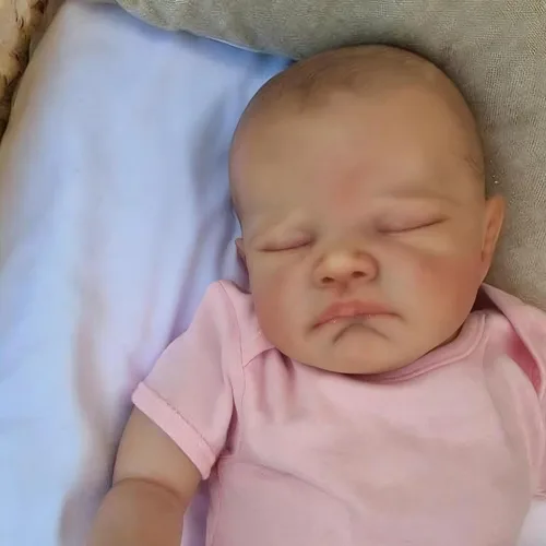Miniatura 6 de iCradle Lovely Real Life Reborn Baby Dolls 19inch 18.9 in Silicona realista Muñeca de bebé realista Muñeca recién nacida, regalo para mayores de 3