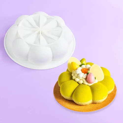 Miniatura 13 de Molde de silicona para postres, juego de 2 moldes para huevos de luna para trufas, tartas de queso, chocolate, mousse, cupcakes, flexible
