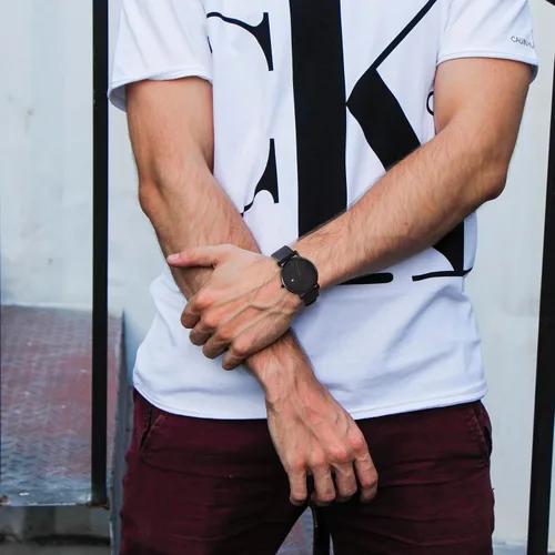 Miniatura 8 de BUREI Relojes de pulsera para hombre, relojes minimalistas de moda, analógicos de cuarzo, impermeables para hombres