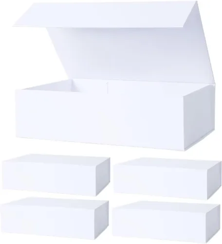 Miniatura 23 de Aimyoo Cajas de regalo magnéticas Galaxy negras con tapas 13.8x9x4.3 pulgadas, caja grande de propuesta para dama de honor y padrino, caja plegable
