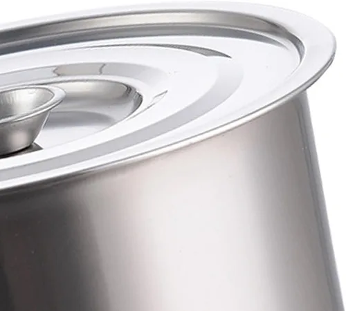 Miniatura 8 de Olla de acero inoxidable, olla multifuncional con tapa para hervir, olla para sopa y pasta, para el hogar, cocina, restaurante, lavavajillas (4.7 in)