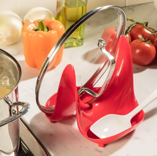 Miniatura 3 de Hutzler Soporte para tapa de olla y soporte para cuchara, verde Verde lima