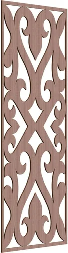 Miniatura 24 de Keene Paneles de pared decorativos de madera con calado, 9 3/8 pulgadas de ancho x 24 3/8 pulgadas de alto x 1/4 de alto, roble rojo rojo (Red Oak)