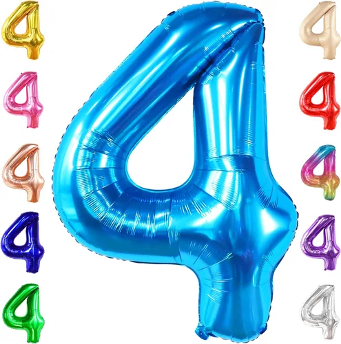 Miniatura 149 de Globo gigante plateado del número 0 de 40 pulgadas – Globo Mylar del número 0 Globo plateado 0 para decoraciones de fiesta Globo plateado