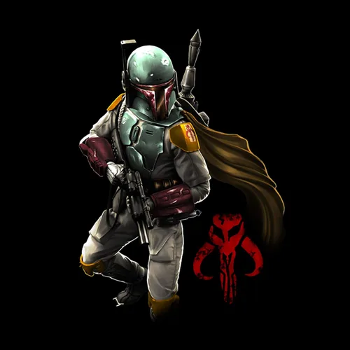 Miniatura 2 de STAR WARS Men's Mandalorian Warrior T-Shirt