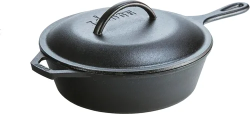 Miniatura 4 de Freidora Lodge con tapa para pollo, 3 cuartos de galón, Negro