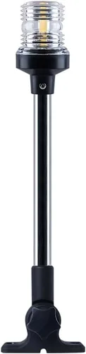 Miniatura 9 de Luz LED blanca plegable para popa de lancha, anclaje, para pontón y lancha de pesca (12 pulgadas)