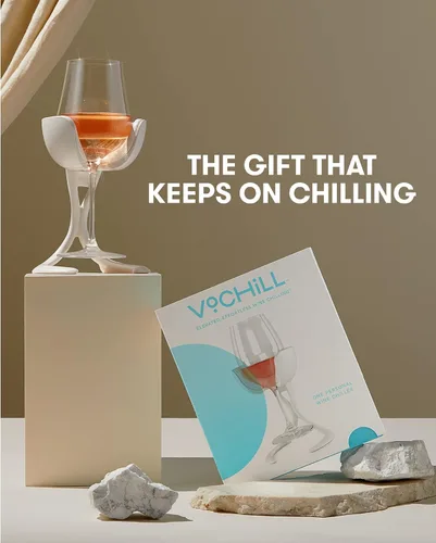 Miniatura 6 de VoChill Enfriador de copas de vino con tallo Fabricado en Estados Unidos Herramienta de vino radicalmente genial – mantiene el vino