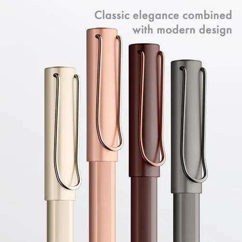 Miniatura 7 de LAMY Lx Palladium Rollerball Pen - Bolígrafo ligero con agarre transparente y ergonómico y ancho de línea M - cuerpo de aluminio anodizado - incluye