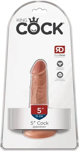 Pipedream Productos King Cock, Consolador Bronceado, 5"