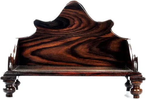 Miniatura 12 de Hastha Kalalu Moksha Teakwood Pooja Mandir para el hogar I Templo de madera maciza hecho a mano de primera calidad I Mantap Puja colgante de pared