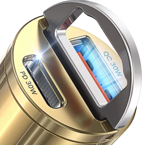 Miniatura 13 de AINOPE 90W para iPhone 17/16/15 Pro Max Cargador de coche USB C Fast Chage, [Mini y Metal] Adaptador de encendedor de cigarrillos invisible