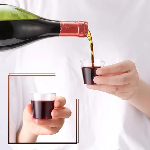 Miniatura 4 de JOLLY CHEF 500 vasos de chupito desechables de 2 onzas, vasos de plástico de 2 onzas, ideales para Halloween, Acción de Gracias, fiesta de Navidad
