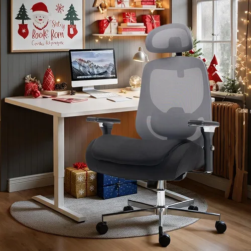 Miniatura 10 de Silla de Oficina Grande y Alta de 750 LBS, Silla Ejecutiva de Servicio Pesado con Brazos 4D, Silla Ergonómica de Escritorio para Computadora