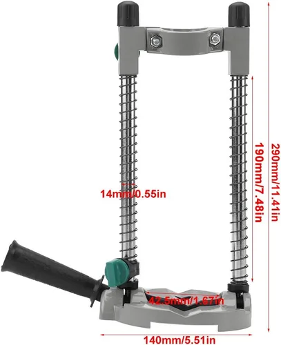 Miniatura 3 de Akozon Soporte de taladro de ángulo ajustable de 45 grados para taladro eléctrico